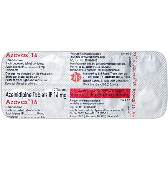 azovas 16mg tablet 10's